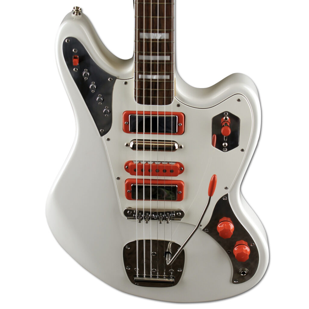 Body Detail, JHS Olympic White, Red Accents Relevator LS