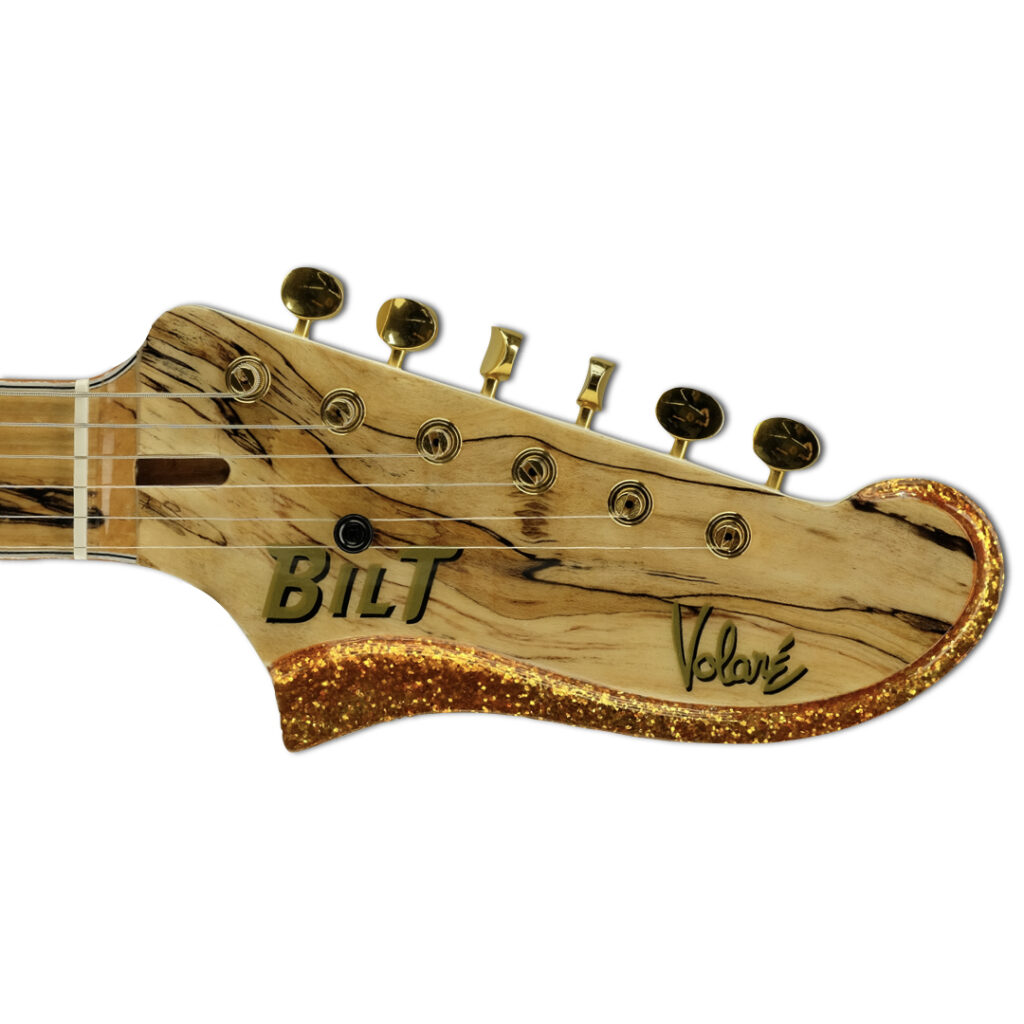 Headstock, Splated Maple/Aged White Volaré