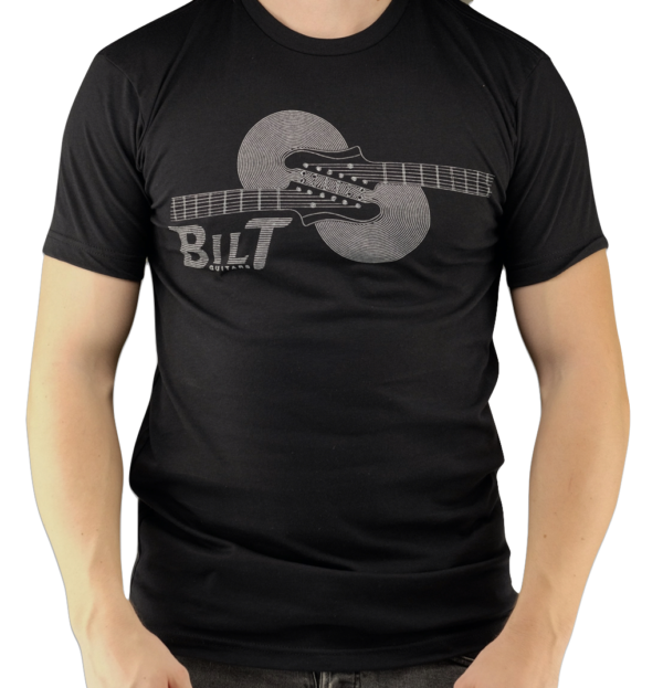 Horizontal Headstock T-shirt, Black