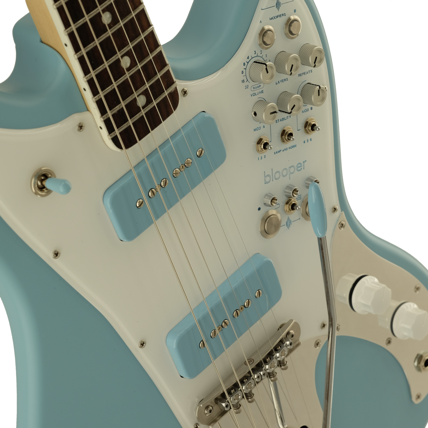 Blooper Pedal Blue Relevator+Effects - Body Detail